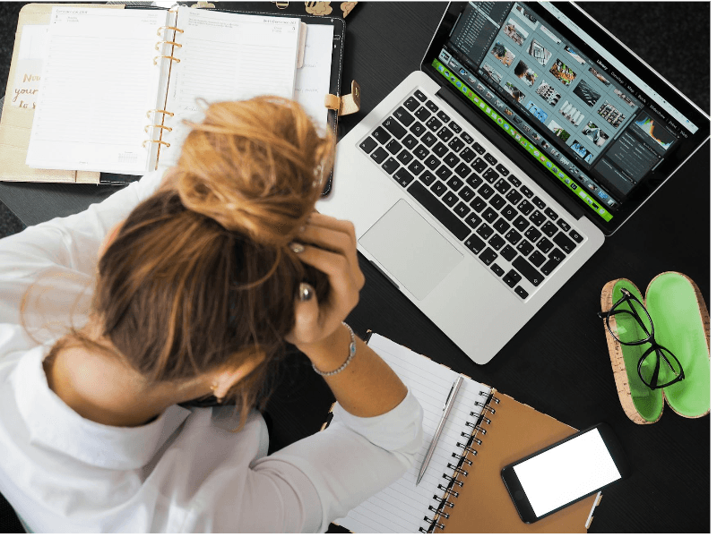 Frustrated marketer looking at a weak offer page and missed buyers list momentum